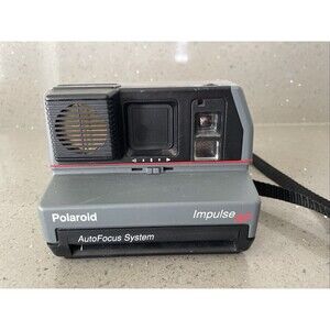 Vintage Polaroid Instant Film Camera Impulse AF Auto Focus System Gray Untested